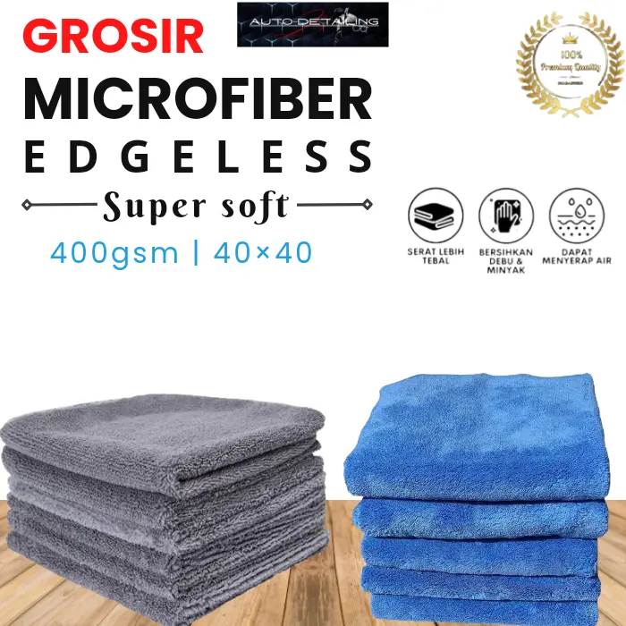 Drying Edgeless Microfiber 40×40 | Kain lap microfiber 1