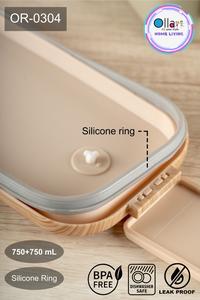 Gambar Kotak Bekal Motif Or-0304 Double Layers 1500ml Leak Proof - Bublle dari Ollahomeliving Kota Bogor 2 Tokopedia