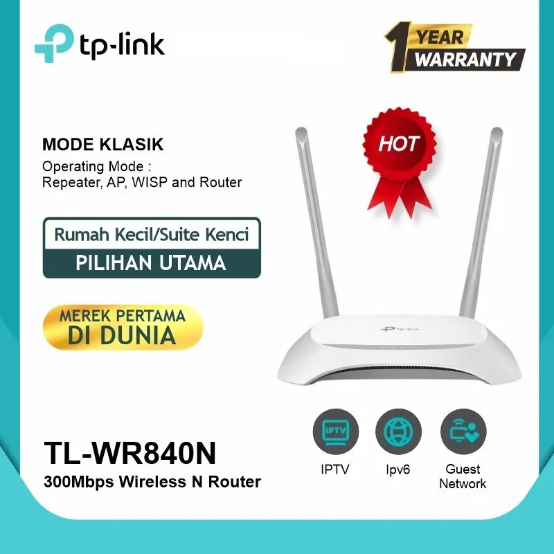 TPLink TL-WR840N 300MBps Wireless Router 4