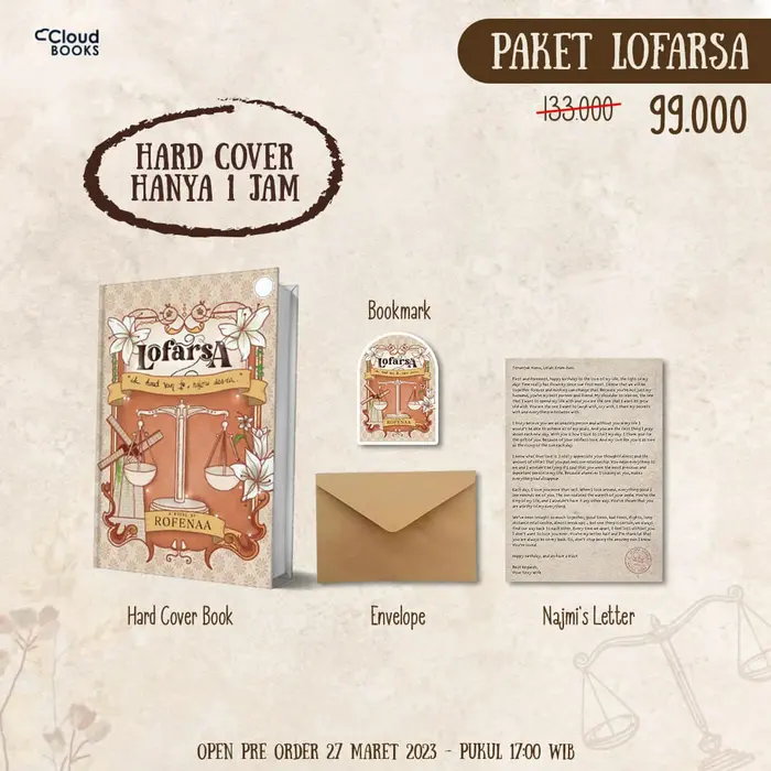Gambar PRE ORDER - LOFARSA - ROFENAA - CLOUDBOOKS PUBLISHING - BUMIFIKSI - PO SOON dari bumifiksipadang Kota Padang 5 Tokopedia