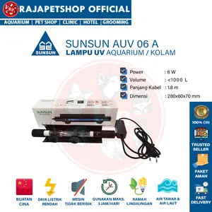 ( LAMPU UV ) SUNSUN UV C AUV 06A/08A AQUARIUM AQUASCAPE