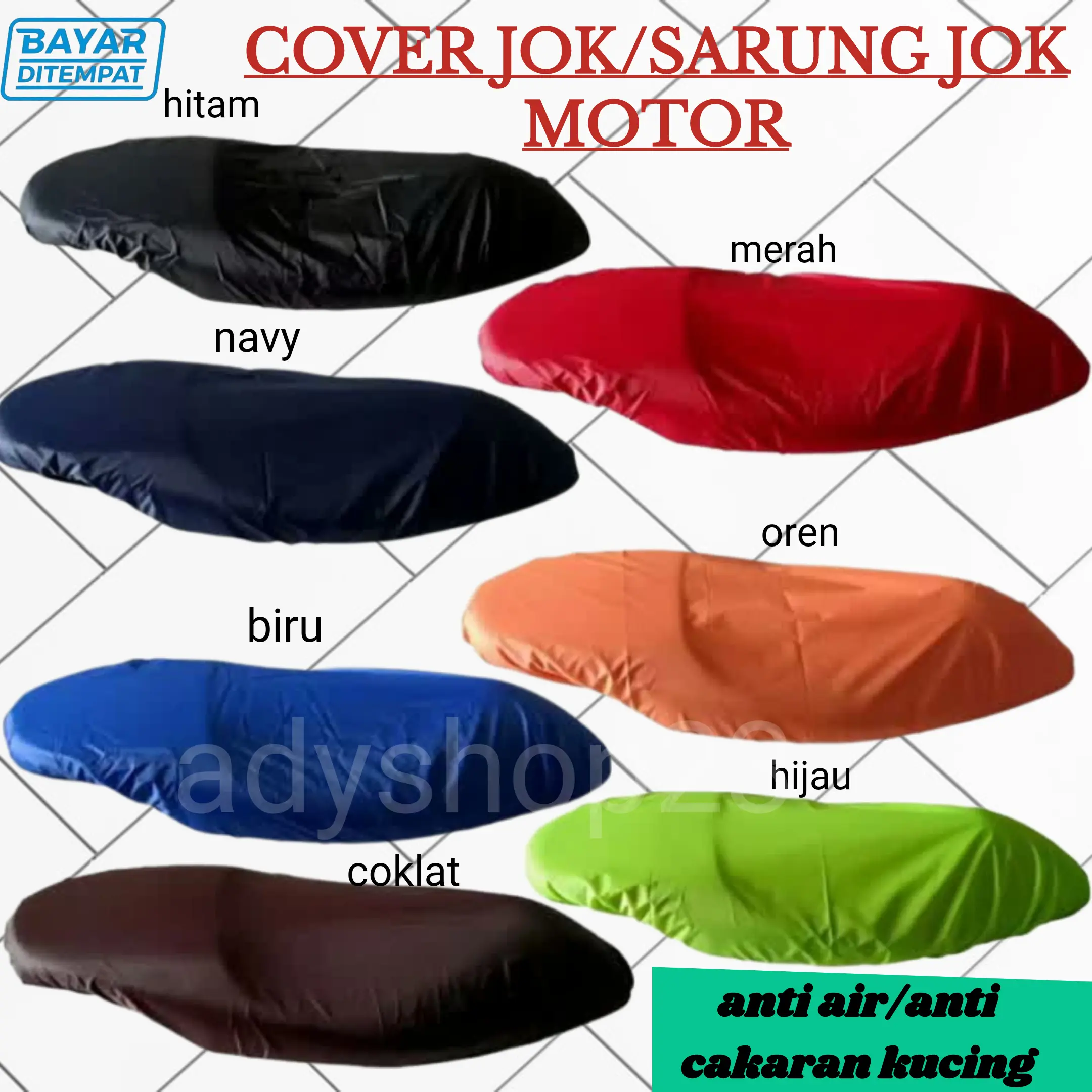 Sarung Cover Pelindung Kulit jok motor Murah anti air BahanWaterproof