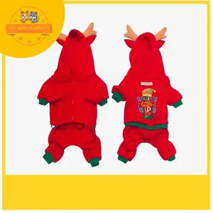 BAJU ANJING KUCING HAVANA JACKET CHRISTMAS RED SANTA SIZE XL