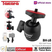 Gambar Takara BH-28 Mini Ball Head for Tripod Monopod dari Takara Indonesia Kota Tangerang 1 Tokopedia