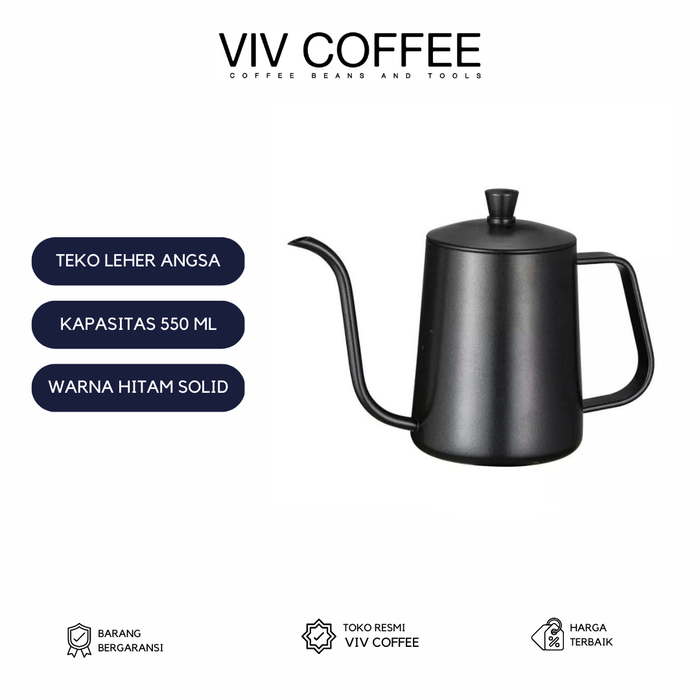 Gambar Teko Leher Angsa 550ml - Gooseneck Coffee Kettle dari Viv Coffee Kota Administrasi Jakarta Barat Tokopedia