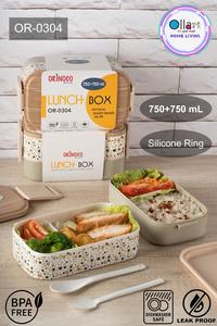 Gambar Kotak Bekal Motif Or-0304 Double Layers 1500ml Leak Proof - Bublle dari Ollahomeliving Kota Bogor 3 Tokopedia