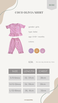 Gambar Cocopop Baby Olivia Shirt ( Baju Polos Kaos Katun Bayi Cotton Stelan - Cor Yellow, S(0-6M) dari Cocopop Baby Kota Tangerang 3 Tokopedia