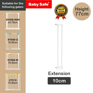 Extension 10cm Baby Safe Safety Gate-Pagar Pengaman Anak Bayi