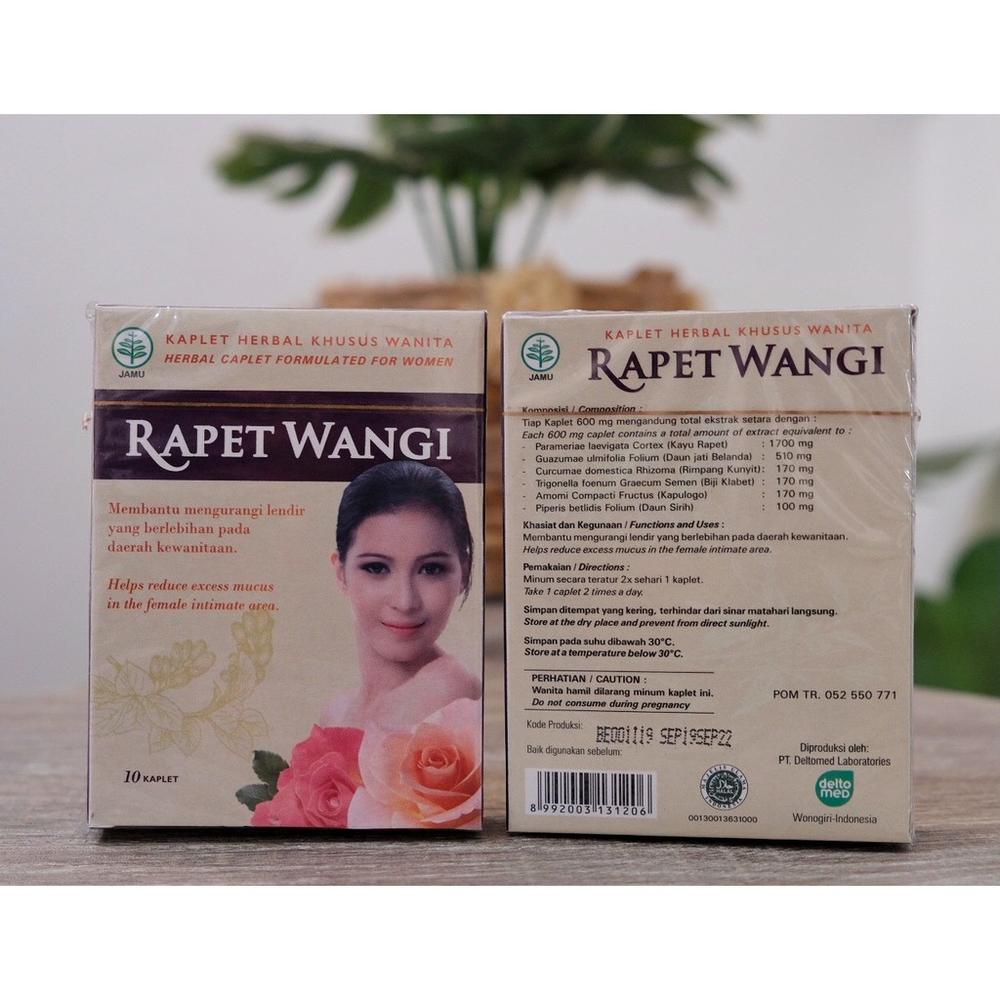 Jamu Kewanitaan Rapet Wangi PT Deltomed Laboratories isi 10 Kablet