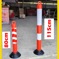 Gambar Tiang Pembatas Jalan 115cm – Tumbler Warning Post Karet Reflektif Putih untuk Parkir & Keamanan Lalu Lintas - Tanpa Dynabolt dari gudangsafetycom Kota Administrasi Jakarta Barat 2 Tokopedia