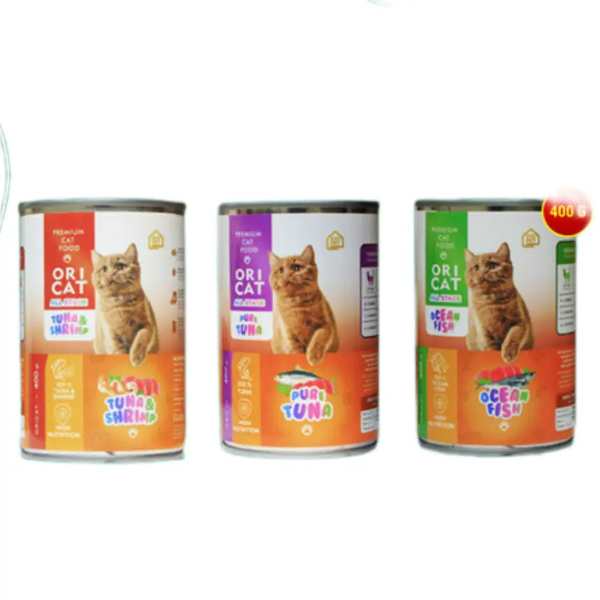 ORICAT Kaleng 400gr Wet Cat Food - Makanan Kucing Segala Usia Ori Cat