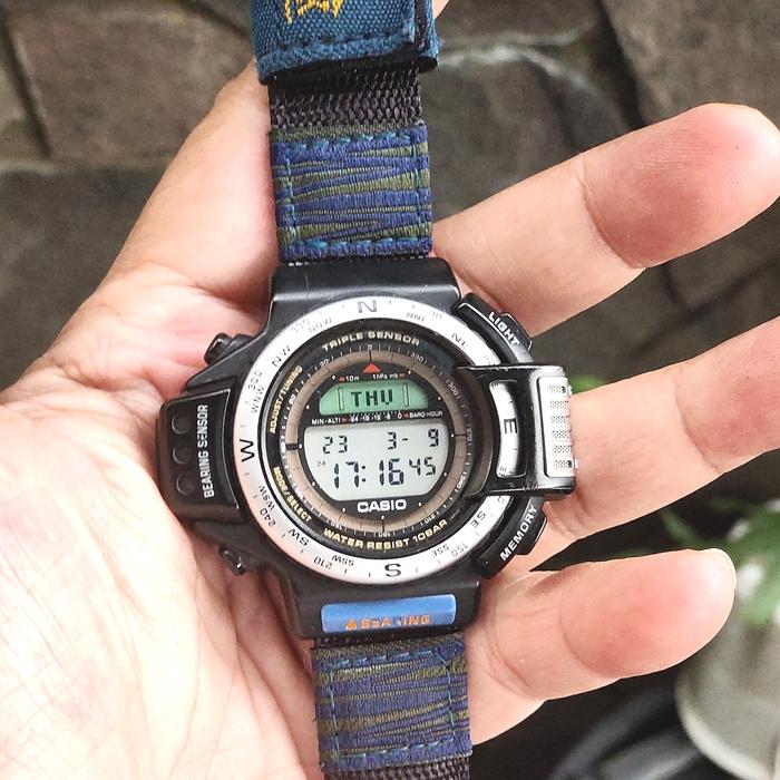 【ジャンク】CASIO カシオ PROTREK プロトレック DPX-500 Relógio Casio Dpx 500 Protrek Usado Não Está Funcionando