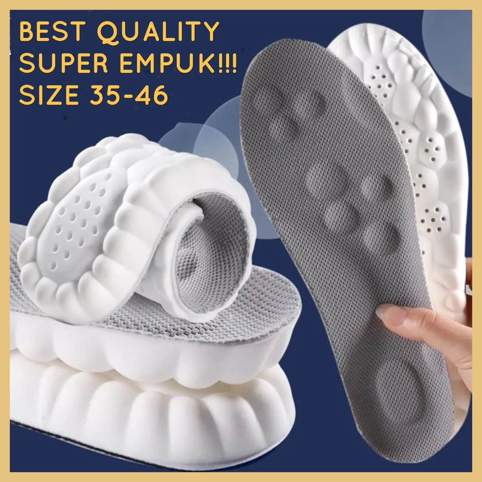 INSOLE SEPATU EMPUK ANTI KAKI PEGAL SOL SEPATU MURAH PRIA DAN WANITA