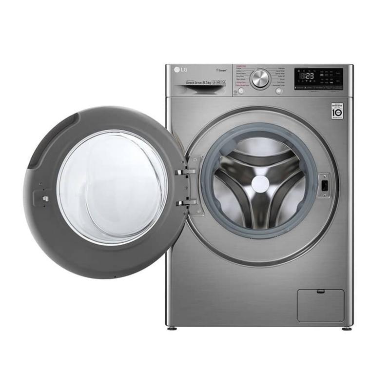 LG FV1285S3VS Mesin Cuci Front Load 8.5 Kg, AI DD Inverter Steam Wifi 3
