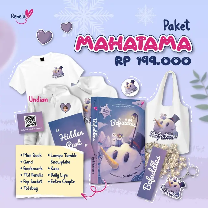 Gambar PRE ORDER - BEFUDDLES - DESTHARAN - RENELUV - BUMIFIKSI dari bumifiksipadang Kota Padang 5 Tokopedia