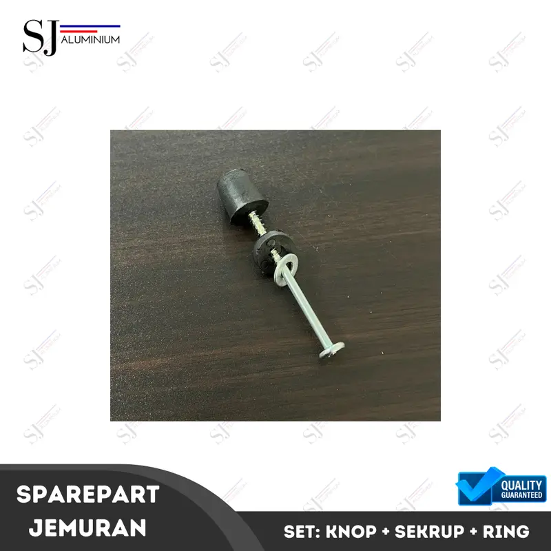 Sparepart Jemuran - Knop / Dop Pipa Jemuran + Sekrup Baut + Ring - Tulip / Star / Tulip Mini 1
