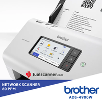 Gambar Scanner Brother ADS 4900 W - A4/F4 - 60 Lembar/Menit - Network Scanner dari Jual Scanner Official Kota Bandung 3 Tokopedia