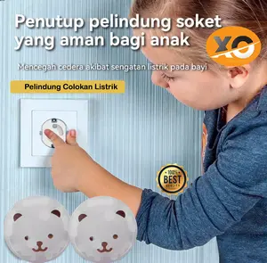 Pengaman Stop Kontak Anak Pelindung Colokan Listrik Bayi Karakter Bear