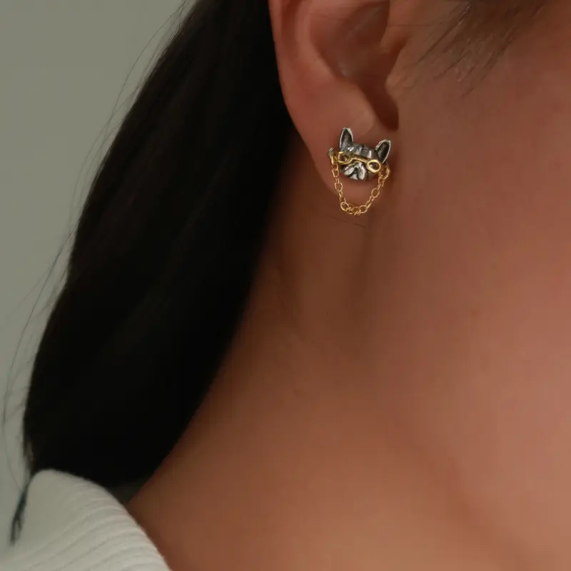 FRENCHIE STUD EARRINGS / ANTING 3