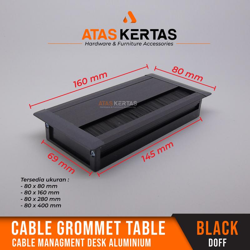 Product Introduction of tutup lubang kabel meja hitam TSM / grommet table / gromet meja kotak 0