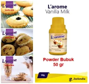 Bubuk Perasa Perisa Pewarna Vanilla Milk/kue/cookies/roti/es cream/vla