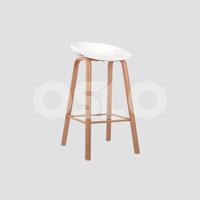 Gambar DELFOSS STOOL / OSLO / KURSI KANTOR / KURSI PLASTIK / KURSI KAYU - Putih dari OSLO HomeLiving Kab. Tangerang 4 Tokopedia
