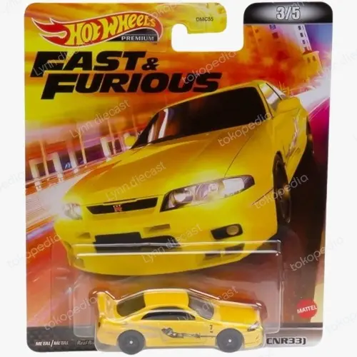 Hot Wheels Premiun Nissan Skyline R33 Fast And Furious 2022