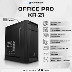 CASING VURRION + PSU 500W OFFICE PRO KR-21 / KR-22 / KR-23 - KR-21
