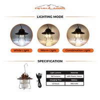 Gambar Lampu Camping Dhaulagiri Rechargeable Retro Lamp 53 - Black dari Kayak Outdoor Kota Bogor 3 Tokopedia