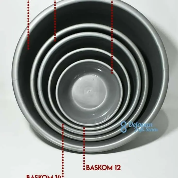 Baskom Abu Kecil Beeplast No. 10 Besek Mixing Aduk Adonan Cuci Sayur