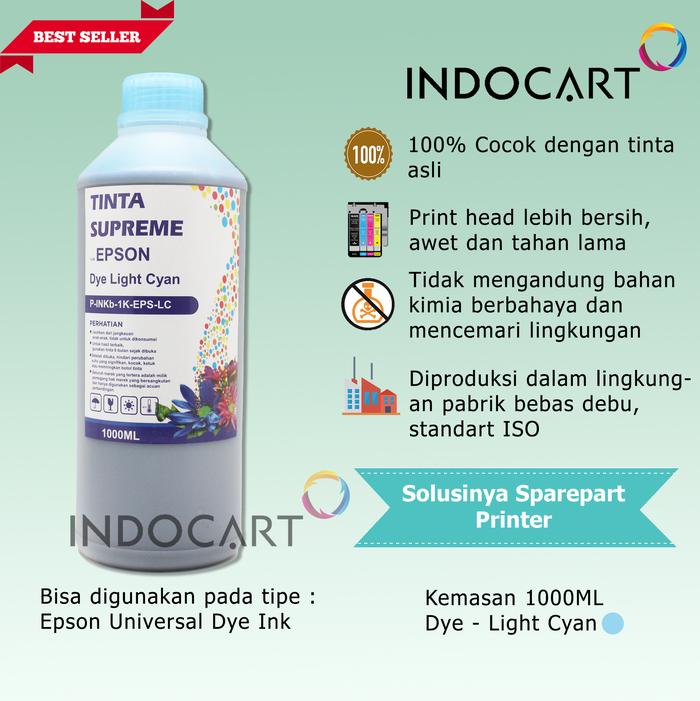 Gambar Tinta Supreme (1kg) Epson-Dye LightCyan dari IndoCart HM2 Kota Administrasi Jakarta Pusat Tokopedia