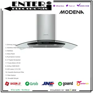 MODENA CX9301 - WALL CHIMNEY COOKER HOOD CHIMNEY 90 CM MODENA CX 9301