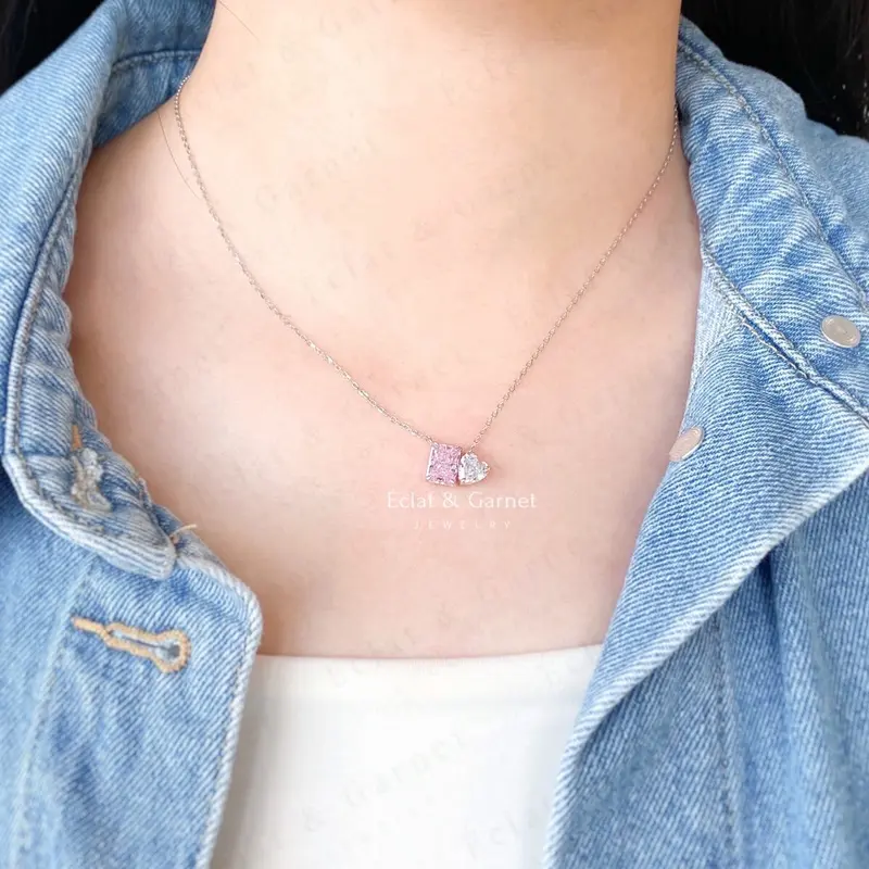 Éclat & Garnet - S925 RADIANT HEART JOINTS NECKLACE 4
