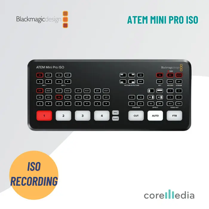 Jual Blackmagic Design ATEM Mini Pro ISO HDMI Live Switcher 4 Channel ...