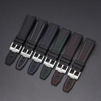 Gambar Tali Jam Tangan 22mm Rubber Strap Curved End and Line Stitch 8078.22 - 8078.22 HJ dari Watch Band N strap Kota Surabaya 5 Tokopedia