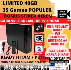 Nintendo Wii +32GB Flash Disk Full Games