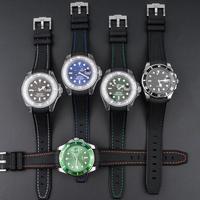 Gambar Tali Jam Tangan 22mm Rubber Strap Curved End and Line Stitch 8078.22 - 8078.22 HJ dari Watch Band N strap Kota Surabaya 4 Tokopedia