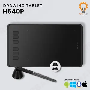 Huion H640 H640P Garansi 2 Tahun Ganti Unit Bonus Pen Stand