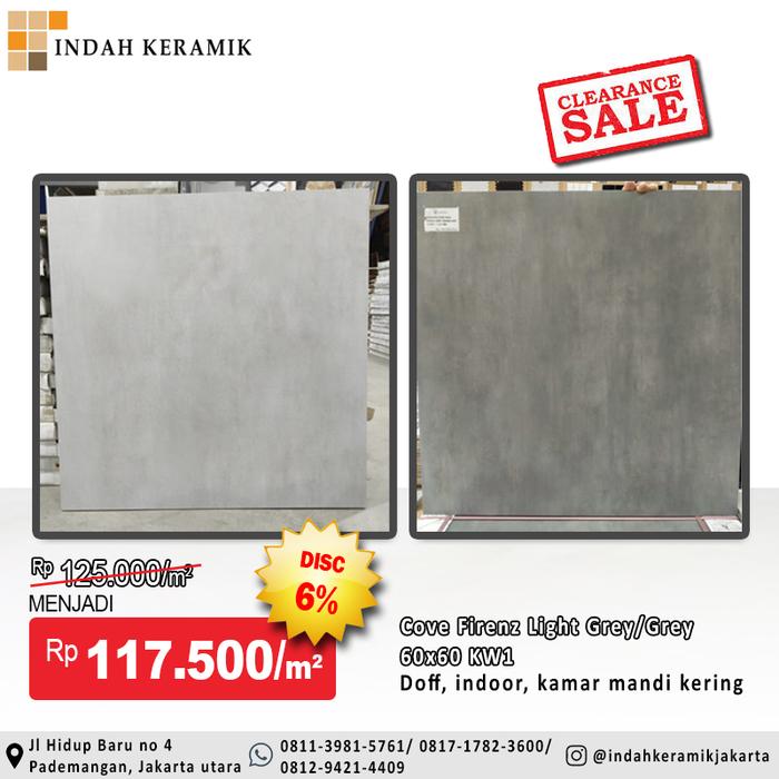 Gambar Homogenous Tile HT Granit COVE/VIVA Firenze 60x60 Kw 1 dari Indah Keramik Jakarta Kota Administrasi Jakarta Utara Tokopedia