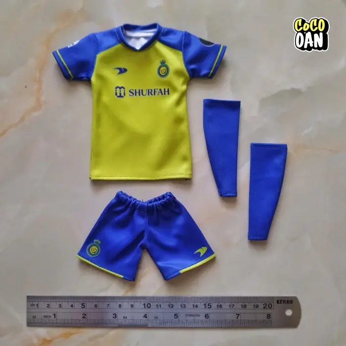 Jersey Action Figure CR7 Al-Nassr Skala 1/6 Kitbash