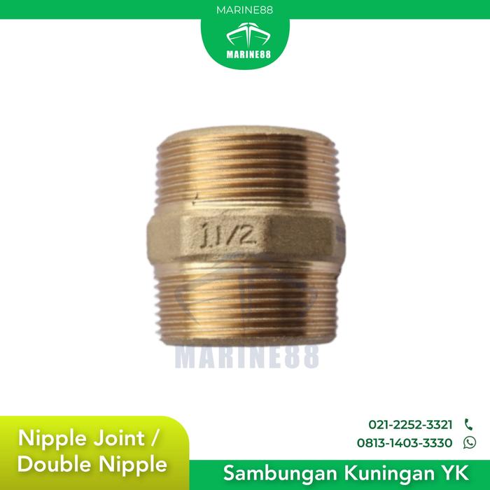 Gambar Nipple / Double Nipple Kuningan YK/ Sambungan Kuningan YK - 3/4" dari MARINE88 Kota Administrasi Jakarta Barat Tokopedia