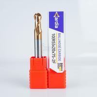 Gambar CARDIA Ballnose 10 mm R5 x 75 2 Flute 55 HRC Ball Nose Mill Carbide dari Cardia Tools Kab. Bekasi 3 Tokopedia