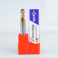 Gambar CARDIA Ballnose 8 mm R4 x 60 2 Flute 55 HRC Ball Nose Mill Carbide dari Cardia Tools Kab. Bekasi 2 Tokopedia