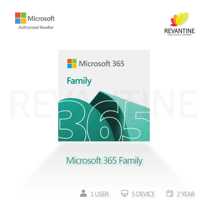 Gambar Microsoft Office 365 Family Home - 1 User 5 Device 2 Tahun - 1 Tahun dari Revantine Store Kota Depok Tokopedia
