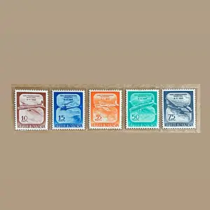 prangko indonesia 1958 HARI PENERBANGAN NASIONAL. 5V Seri Lengkap.