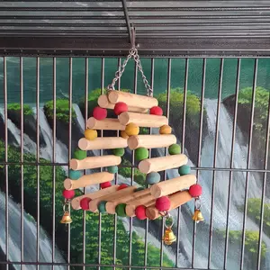 Mainan ayunan segitiga untuk burung parrot cockatiel sunconure lb dll