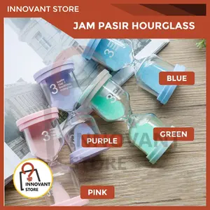 Jam Pasir Sand Timer Hour Glass Kaca Dekorasi Hourglass 15 30 60 Menit