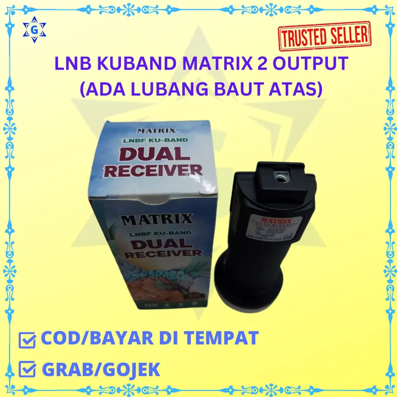 LNB KU BAND MATRIX 2 OUTPUT RECEIVER UNTUK PARABOLA KUBAND 2
