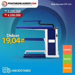 Meja Vacuum Crocodile / Buaya / Meja Setrika Uap / Vacuum Table CVT124