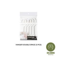 Gambar EN LIVING Hanger Double Space (5 pcs) / Hanger / Gantungan / Hook dari EN LIVING Kota Bandung 3 Tokopedia